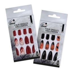 Faux ongles Halloween - 2 modèles aléatoires - longs