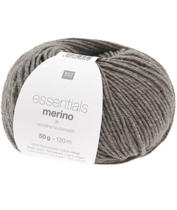 Fil de laine à tricoter ESSENTIALS MERINO DK - Rico Design 102 Brun mélangé