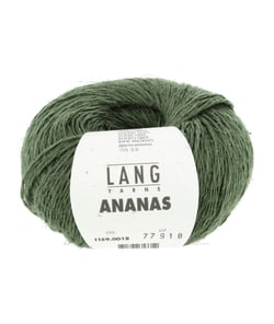Pelote à tricoter ANANAS – Lang Yarns - Fil durable en lyocell et fibres d’ananas 18 Vert