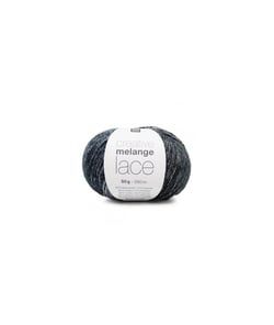 Pelote de COTON à tricoter CREATIVE MELANGE LACE - RICO Design 06 Gris