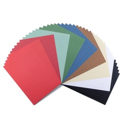 Papier cartonné Florence - 45 feuilles - Couleurs de Noël - A4 - 250 g/m²