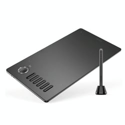 Tablette Graphique 10x6 Pouces Haute Résolution 5080LPI Avec Stylet Sensible Gris YONIS
