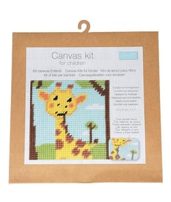 Kits Canevas enfant - 17 x 17 cm -Trimits Girafe