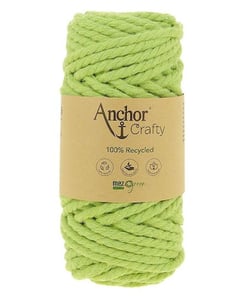 Corde de Coton Recyclé Macramé Anchor Crafty - 250gr - Anchor 110 Vert (Pomme)