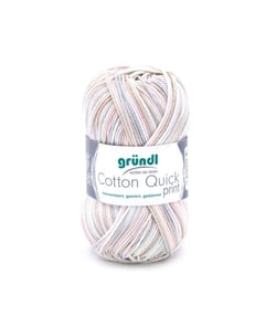 Fil de Coton à tricoter COTTON QUICK PRINT - PPSC - Gründl 233 Rose