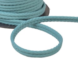 Bobine 20m double cordon chevrons 10mm vert amande