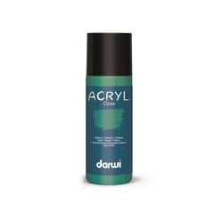 Peinture acrylique - Vert foncé - Tous supports - Opaque - Indélébile - Darwi - 80ml