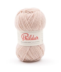 Pelote de laine à tricoter SUPER BABY - 25GR - Phildar - certifié Oeko-Tex Rose Poudre