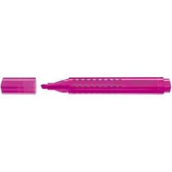 Surligneur pointe biseautée 1 - 5 mm - FABER-CASTELL - Rose - TEXTLINER GRIP