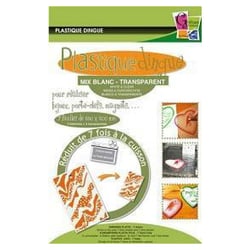 Plastique Dingue pochette 7 feuilles mix Blanc/transparent - Graine Creative - Vert