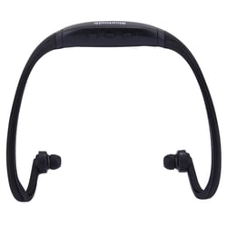 Casque Sport Étanche Sans Fil Bluetooth Avec Emplacement Micro SD Et Mains Libres Noir YONIS