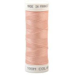 Fil à coudre polyester 100m made in France - rose fard 406