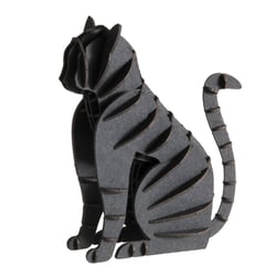 Maquette 3D en papier chat noir - Fridolin