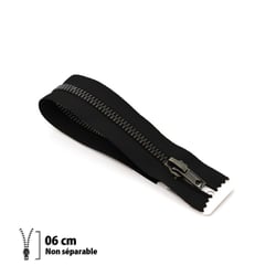 Fermeture éclair Z14 - laiton Non séparable 6mm - 6 cm