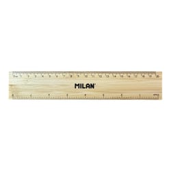 Règle - Double décimètre - 20cm - Bois bambou - Scolaire - Milan