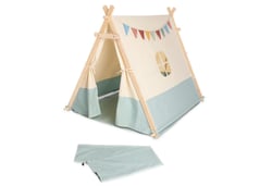 Tente bicolore beige bleu 'Yuma' - Pinolino