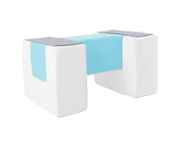 3 blocs en mousse blanc bleu gris - Velinda