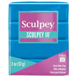 Pâte III turquoise - 57 gr - Sculpey