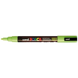 Lot de 6 marqueurs peinture pointe conique fine 0,9 - 1,3 mm - POSCA - Vert pomme