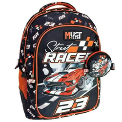 Sac à dos Must Street Racer 43 CM - 2 compartiments - Course de voiture