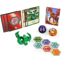 Bakugan geogan rising : pack de demarrage 3 boules : apophix crakanoid spear fin - saison 3 - spin master 20135565