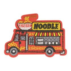 Ecusson thermocollant food truck nouilles 4,5cm x 3,5cm