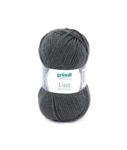 Fil à tricoter LISA PREMIUM UNI - Grundl 25 Gris