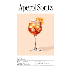 Tableau sur toile Aperol Spritz 45x65 cm