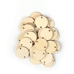 Graine Créative - Recharge pour calendrier anniversaire 30 ronds bois + anneaux