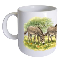Mug en céramique ânes 35 cl