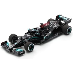 Miniature montée - SPARK - Mercedes W12 Hamilton - 1/43 - 1er GP Bahrain 2021 - Noir