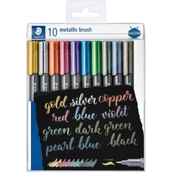 Etui de 10 marqueurs métallisés Staedtler pointe pinceau