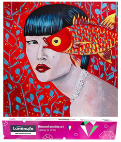 Diamond Painting Broderie Diamant LUMINLIFE 60x60cm, 5D, diamants ronds - Art moderne 1