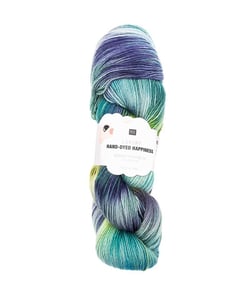 Pelote de laine Luxury HAND-DYED HAPPINESS DK - 100GR - Rico Design 008 vert