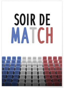 Affiche Soir de Match | A3 : 29,7x42cm