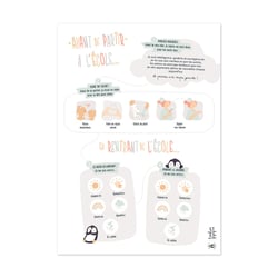 Poster départ à l'école - L'Atelier Gigogne