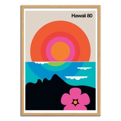 Affiche 50x70 cm - Hawaii 80 - Bo Lundberg