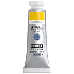 Gouache - Extra-fine - Jaune cadmium moyen - Lefranc Bourgeois - Linel - 14ml