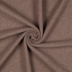 Tissu Polaire doux Velours d'Hivers uni Brun
