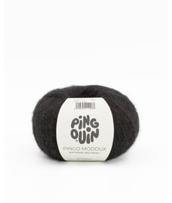 Pelote de Laine et Mohair PINGO MODOUX - Douceur et Style Réunis - Pingouin Noir