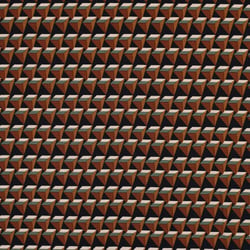 Tissu Popeline de Viscose extensible Triangles 3D sur fond Noir