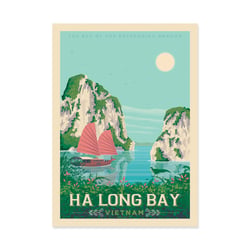 Affiche 30x40 cm - Halong Bay - Olahoop Travel Posters