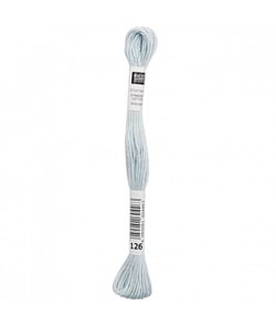 Fil à broder mouliné Uni - Rico Design 126 Bleu