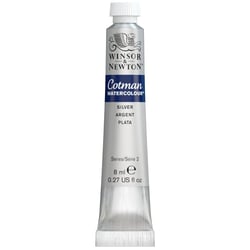 Tube de peinture aquarelle fine - Argent - Cotman - Winsor & Newton - 8ml