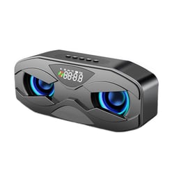 Enceinte Bluetooth Portable 6D Son Surround- Lumière Ambiante Autonomie 12h Noir YONIS
