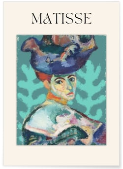 Affiche Matisse - Portrait Cubiste | A3 : 29,7x42cm