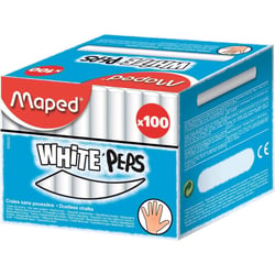 Boîte de 100 craies blanches pour ardoises noires White'Peps Maped