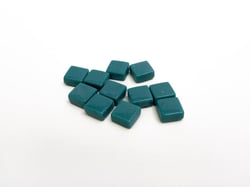 Carreaux mosaïque Bleu canard Pixel art - Mini - Lot de 100