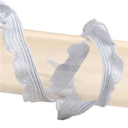 Bobine 25m galon festonné 10mm Gris Clair