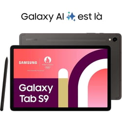 Tablette Samsung Galaxy Tab S9 gris stockage 128 Go RAM 8 Go 13 mpx 11 "